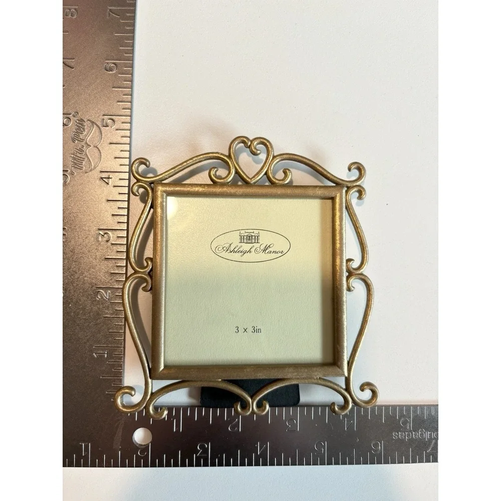 Gold Ornate Heart Picture Frame - 3 x 3 in